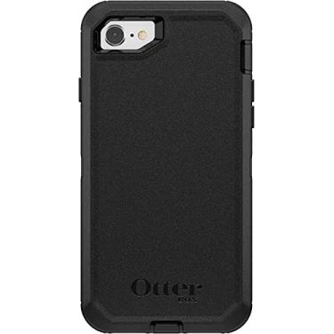 Imagem de OtterBox Capa Defender Series para iPhone SE 3ª geração (2022), iPhone SE 2ª (2020), iPhone 8, iPhone 7 (não Plus) - Apenas capa - embalagem sem varejo - preta