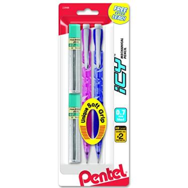Imagem de Pentel Lápis automático Icy com chumbo, 0,7 mm, tubos sortidos, 2 pacotes (AL27TLBP2)