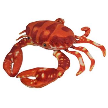Imagem de Caranguejo de Pelúcia Realista Laranja 31 cm Antialérgico