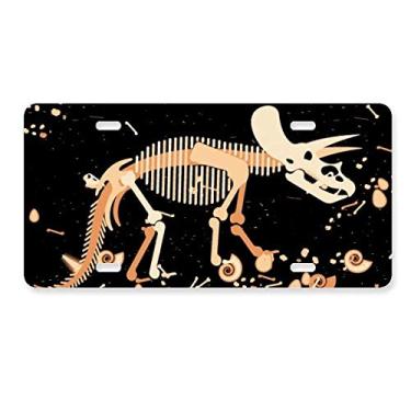 Imagem de DIYthinker Bones Bone Placa de Dinossauro Miniatura Decoração de Aço Inoxidável Automóvel