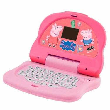 Imagem de Laptop Infantil Eletrônico - Bilíngue - Peppa Pig - Rosa - Candide