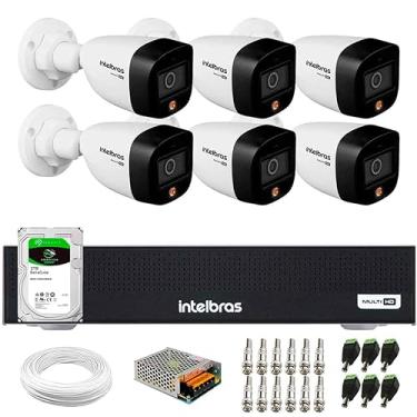 Imagem de Kit 6 Câmeras Intelbras Vhd 1220 B Full Color Bullet Full Hd 1080p Multi Hd Ir 20m + Dvr Intelbras Mhdx 3008-c 8 Canais + Hd 2tb Barracuda