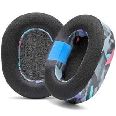 Imagem de WC Freeze Blackshark 2023 - Almofadas de gel de resfriamento para Razer Blackshark V2X e V2 Pro 2023 da Wicked Cushions - Aumente o conforto e a espessura para jogos épicos | Preto dos anos 90