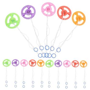 Imagem de Abaodam 20 Unidades brinquedos brinquedo de roda claro piões de brinquedo que iluminar o topo brinquedo infantil top novidade top infantil brilhar volante apito filho