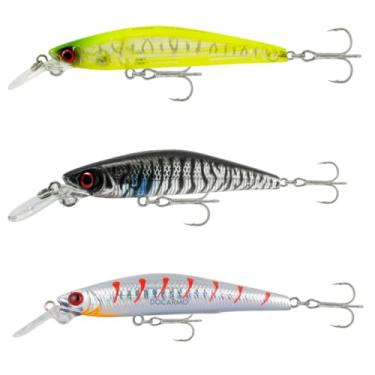 Imagem de DoCarmo, Isca Artificial Kit para Tucunaré Robalo Minnow 85 Jack 9g