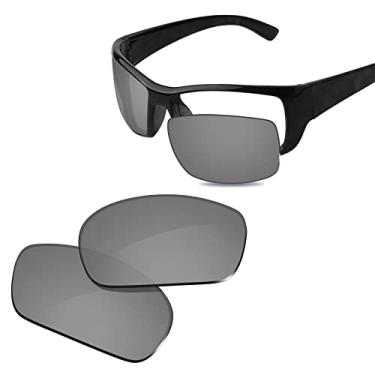 Imagem de Glintbay Lentes de óculos de sol de substituição 100% precisas para Ray-Ban RB4149 59 mm - Espelhado prateado metálico polarizado