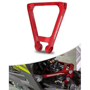 Imagem de JFG RACING Sur Ron Suspensão Triângulo Ligação 7075 Al Progressive Link Kit para Sur Ron Light Bee X/S, Segwa.y X160/X260 Electric Dirt Bike, ROSE RED