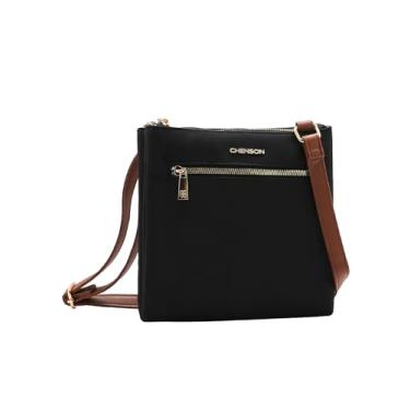 Imagem de Chenson, Bolsa Feminina Transversal Envelope Chenson Microfibra Cor:Preto