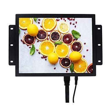 Imagem de VSDISPLAY Monitor industrial TFT VS121ZJ01 de 30,7 cm 800 x 600 nit 800 x 600 nit VS121ZJ01 com porta VGA HD-MI DVI, alto-falantes duplos embutidos, revestimento de metal com suporte