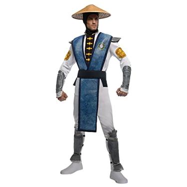 Imagem de Rubies Fantasias masculinas de tamanho adulto Mortal Kombat Raiden para festas temáticas e Halloween, conforme mostrado, padrão dos EUA, Multicor, Tamanho Único