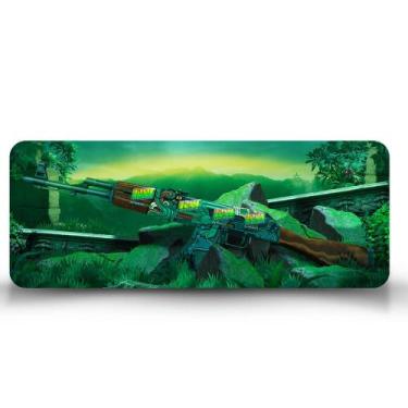 Imagem de Mouse Pad Gamer CS Go AK 47 Green - Império da Impressão, 90cm x 35cm
