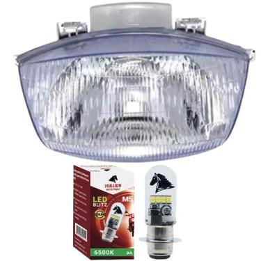 Imagem de Bloco Optico, Lâmpada Farol Led M5 Biz 100 98 Á 05 - PLASMOTO