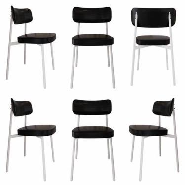 Imagem de Cadeira Alloa Fixa com 4 Pés 50 X 44,7 X 83,8 Cm com 6 Unidades - Meta