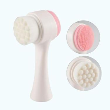 Imagem de Escova Limpeza Facial 2 Em 1 Esponja e Massagear - Arts