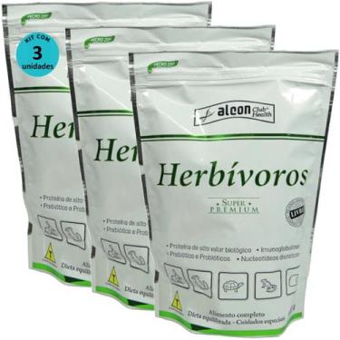 Imagem de Alcon Club Health Herbívoros 500g Super Premium Kit Com 3 unidades