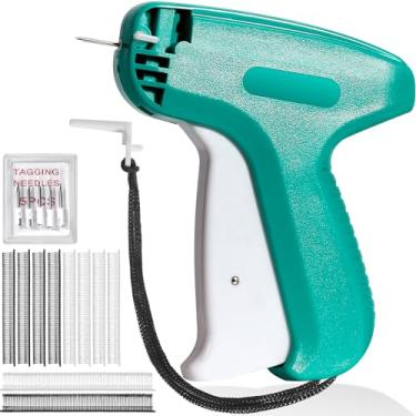 Imagem de ANTAND Pistola de costura para roupas, pistola de etiquetagem para roupas, pistola de costura de ponto rápido micro portátil, ferramenta de bainha de fixação rápida de roupas, inclui 6 agulhas e 1000