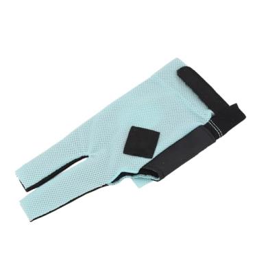 Imagem de Luva de Bilhar, Luva de Bilhar Com 3 Dedos para Piscina, Luva Respirável Antiderrapante de Alta Elasticidade para Sinuca Esportiva Com Gancho e Laço para Mulheres e Homens (Verde