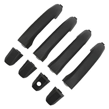 Imagem de Maçaneta Porta do Motorista Cabine Dupla Preta, Substituição ABS para Silverado 2500HD 3500HD 15-19, OE Nos: 23236150, 22923605, 22929464, 82394, 82395, Montagem: para