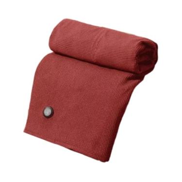 Imagem de IEUDNS Xale aquecido envolve malha elétrica cobertor aquecido para quarto sofá inverno casa, Vermelho