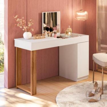 Imagem de Escrivaninha Penteadeira Amour Branco Cinamomo - CasaH