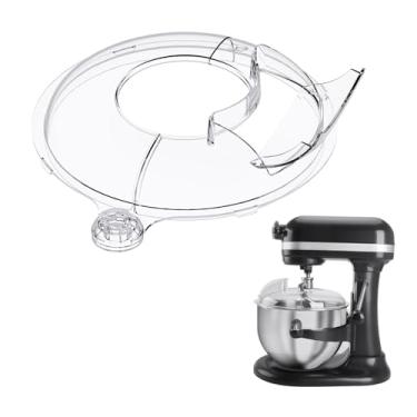 Imagem de Protetor de derramamento para KitchenAid Stand Mixers Bowl Lift 6-7 QT de aço inoxidável (apenas), protetor de derramamento de segurança, protetor contra respingos para tigela misturadora de auxílio