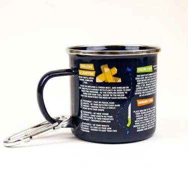 Imagem de Gift Republic Caneca esmaltada guia de sobrevivência, preta, GR452162