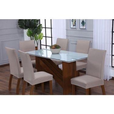 Imagem de Kit Capa Para Cadeiras 6 Unidades Malha Cores - Lenharo Enxovais, CHUM