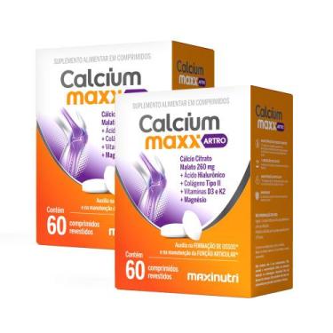 Imagem de Kit 2 Calcium Maxx ARTRO Cálcio Citrato Malato Maxinutri