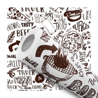 Imagem de Papel de Parede Vinílico Autoadesivo Lavável Textura Cimento Decoração