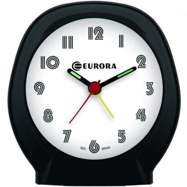 Imagem de Despertador Quartz Eurora Ref: 2696-034 Preto Redondo