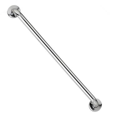 Imagem de Barra de Apoio Inox 70cm Idoso Cadeirante Deficiente Banheiro Box Corrimao Suporte Acessibilidade Segurança