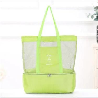 Imagem de Bolsa Praia C/ Compartimento Cooler Térmico Passeio Play Joy Verão - o