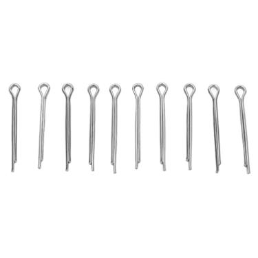 Imagem de 10 peças de pinos de trava de pastilhas de freio de disco de bicicleta, clipes de fixação de pino dividido de aço inoxidável, pinos retos, pino de contrapacho de freio de bicicleta para acessórios de