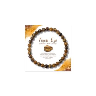 Imagem de Pulseira com contas de pedra do mês de nascimento, equilíbrio de proteção, cristal curativo, aniversário, dia da mãe, presente de dia da mãe, Large, Cristal, Sem Pedra Preciosa