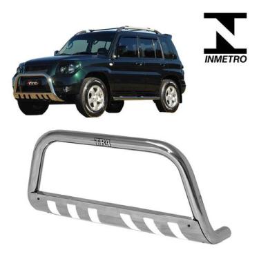 Imagem de Parachoque Quebra Mato Pajero IO 2004 2005 2006 2007 Cromado - CCF