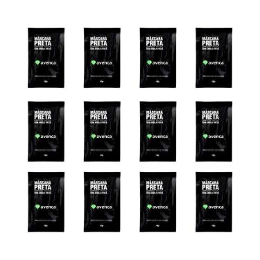 Imagem de Mascara De Limpeza Facial Avenca 8G Preta-Kit C/12Un