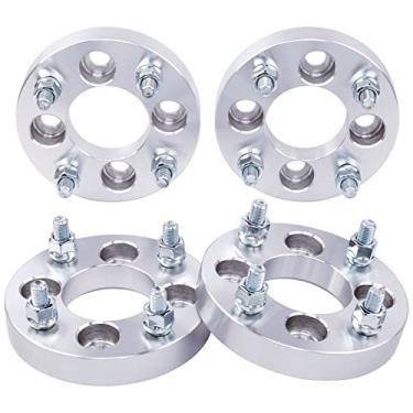 Imagem de DCVAMOUS Espaçadores de roda ATV UTV 4 peças 4 x 137 2,5 cm com parafusos 10 x 1,25 furo de 110 mm compatível com Kawasaki Can-Am-Honda 4 Lug Mule 500/550/600 Prairie 300/400/650 Outlander 330/400/800 Commander 8000000 1000-1002 BR