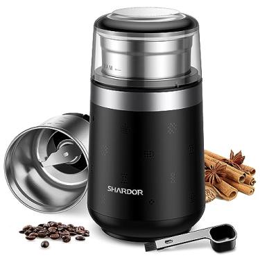 Imagem de SHARDOR Moedor De Café Super Silencioso, Ervas, Especiarias, Grãos Elétricos E Expresso Com 1 Tigela Removível Aço Inoxidável