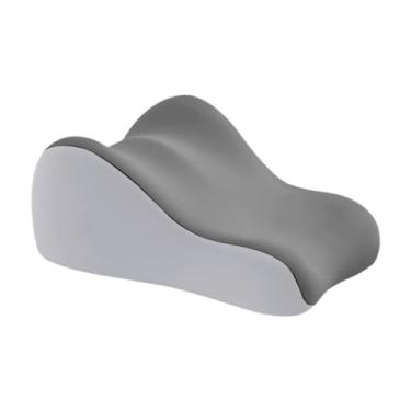 Imagem de SiaBiced Travesseiro de espuma viscoelástica para cama, travesseiro de cabeça para baixo, cabeceira leve e moderna para massagem, descanso, assistir filmes, Rosa