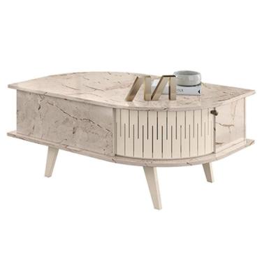 Imagem de Mesa De Centro Indianápolis Calacata Off White – Madetec