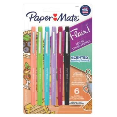 Imagem de Kit caneta paper mate flair scented com aroma media c/ 6 cores - PAPER