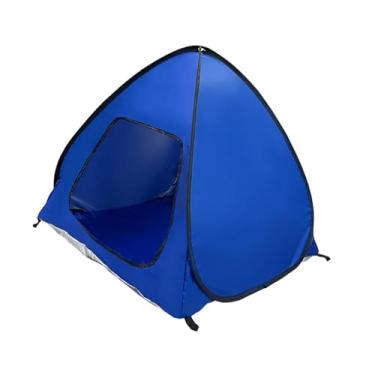 Imagem de IEUDNS Tenda dobrável para animais de estimação, tenda para cães, para áreas internas e externas, toldo solar, sombra para cães, gatos, gatinhos, pequenos, Azul, 77x74x70cm