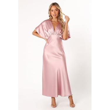 Imagem de Petal & Pup Vestido feminino Ricki Maxi rosa empoeirado, Rosa empoeirada, G