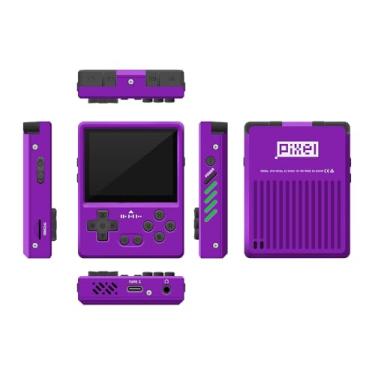 Imagem de GKD Pixel 2 Metal Console 2.4-inch IPS Screen Aluminum Body Gaming Player Retro Pocket Mini Game Console Portable Handheld Come With 64GB TF Card (Purple)