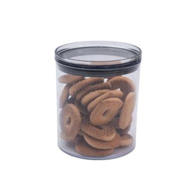 Imagem de Pote de acrílico 850ml com tampa transparente circular empilhável - Oi