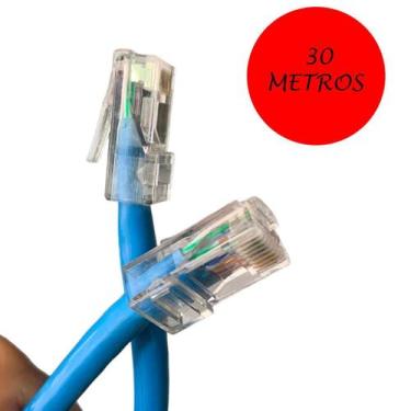 Imagem de Cabo De Rede Internet Montado Rj45 ul 5 A 50Metros - 30M - Central Fog