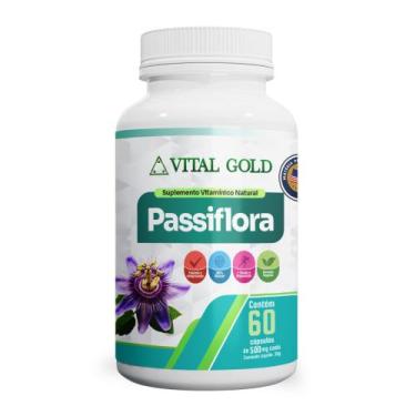 Imagem de PASSIFLORA - 500mg (60 Cápsulas) VITAL GOLD, 01 Unidade