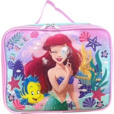 Imagem de Ruz Lancheira isolada para meninas Little Mermaid Ariel (rosa-turquesa)
