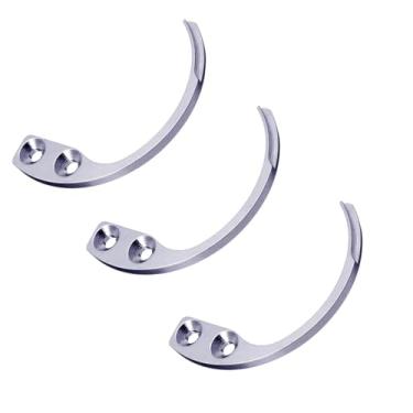 Imagem de 3 peças de gancho de aço inoxidável para pendurar armazenamento leve sala de provador gancho de parede roupas chapéu gancho porta