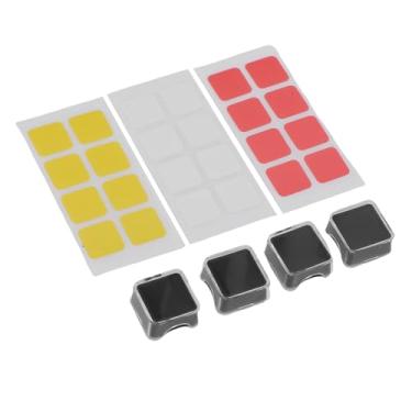 Imagem de Diydeg 4PCs CAPS DE CAMADA DUPLA CAMADA, PRESMIUM ABS PC PC Substituição DE Teclado Mecânica CAPS Com Tampa Transparente e Adesivos DIY, para Interruptores DE Teclado Mecânicos do Tipo (Preto)